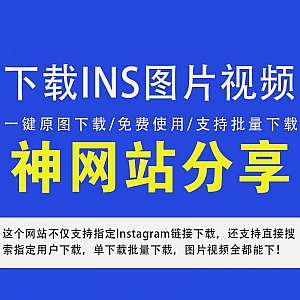 【下载Instagram图片/视频】一个网站搞定!支持批量下载!支持搜索指定用户下载!