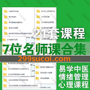 21套李文臣/蔡亮华/森哥/蕉爷/张宸菘/杨洋/文七课程网盘资源合集,包含21天性格优化/28天驾驭食欲训练营/道德经/生命智慧/情绪价值…等