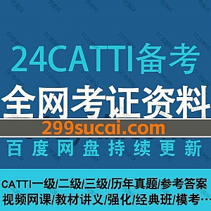 2024年全国英语翻译专业资格考试CATTI一级二级三级笔译+口译考试学习网课视频+电子版讲义文档历年真题网盘资源合集
