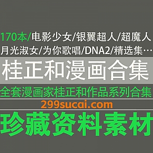 170本日本漫画家桂正和(Katsura Masakazu)作品电子版高清PDF网盘资源合集,包含超魔人/银翼超人/电影少女/月光淑女…等