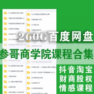 参哥商学院课程合集