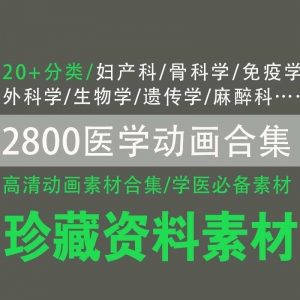 2800个医学动画素材合集