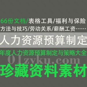 人力资源预算制定文档资料
