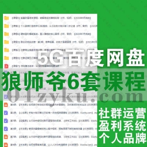 狼师爷6套课程百度网盘资源合集