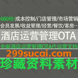 酒店运营管理OTA资料文档合集