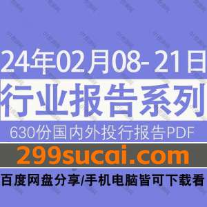 2024年2月第三周行业报告资源PDF合集