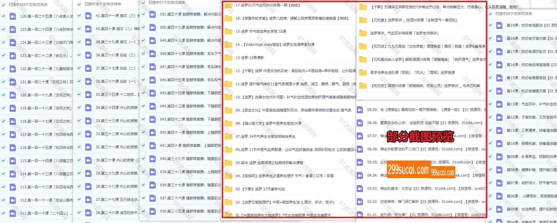 26套迷罗养生课程资源截图