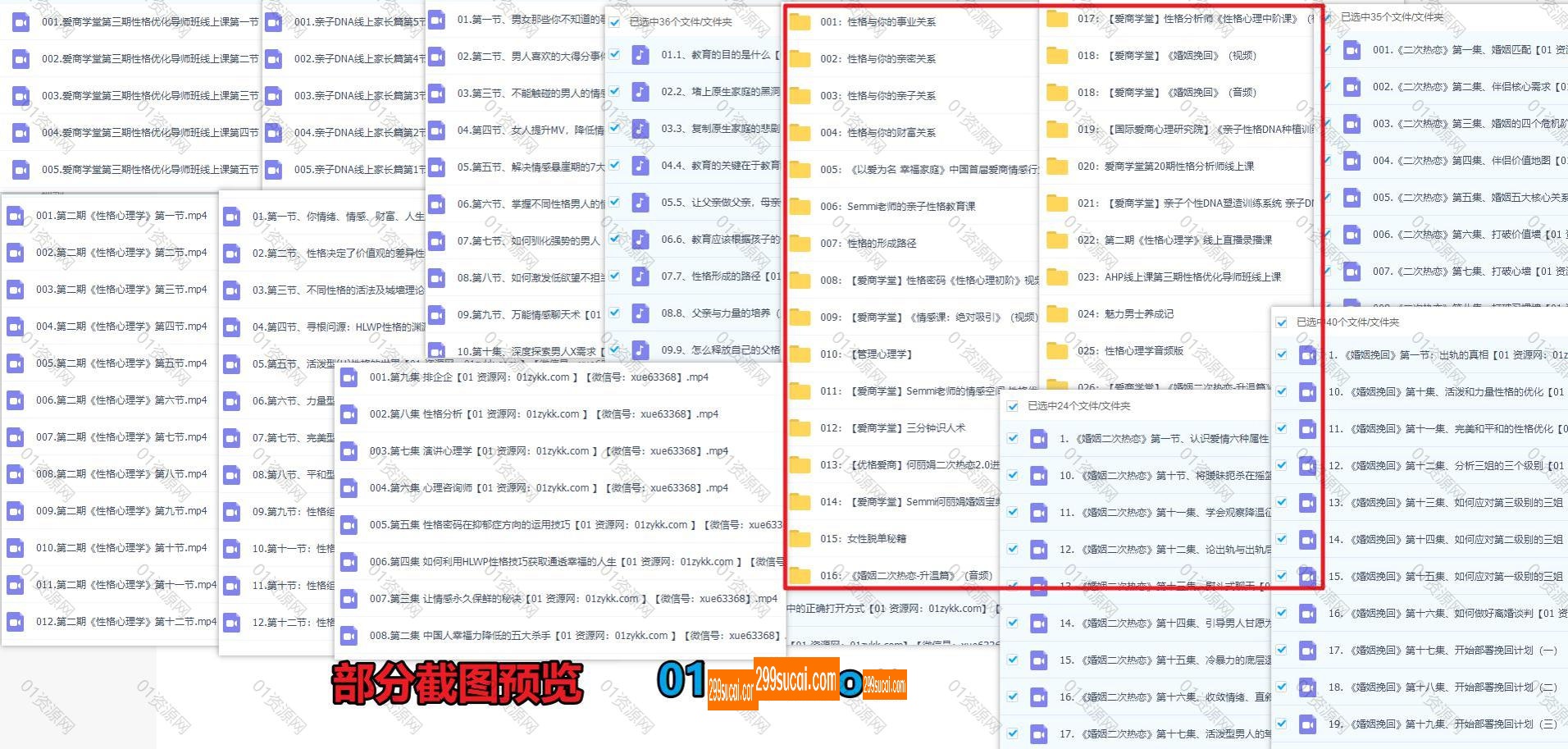 爱商学堂何丽娟情感心理课程资源截图