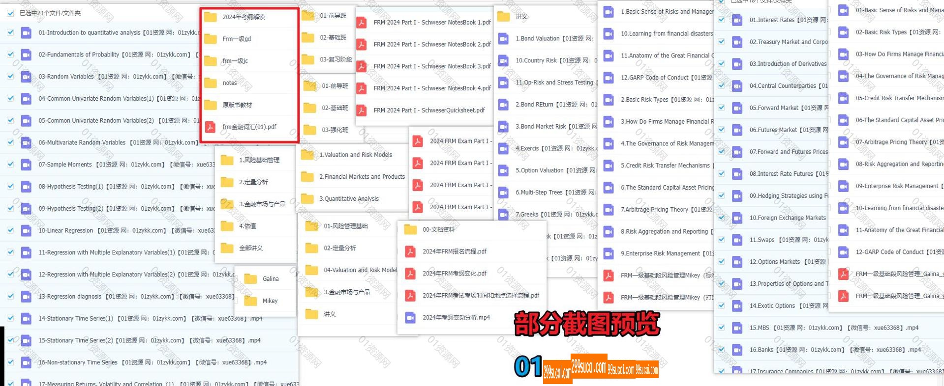 2024年FRM一级考试视频课程资源截图