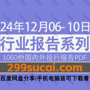 2024年12月6-10日更新行业报告资源