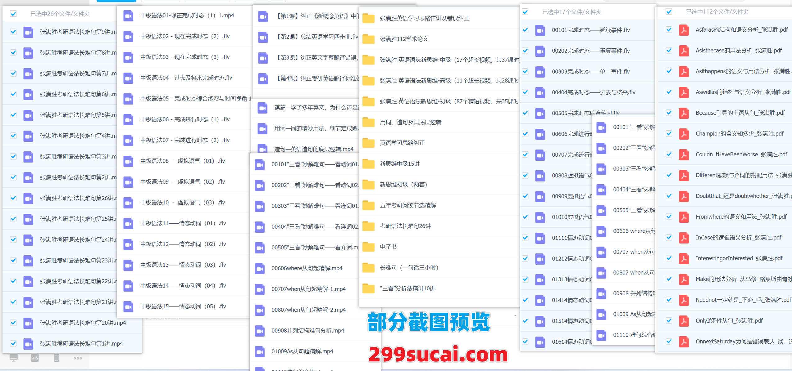 14套张满胜英语课程资源合集截图
