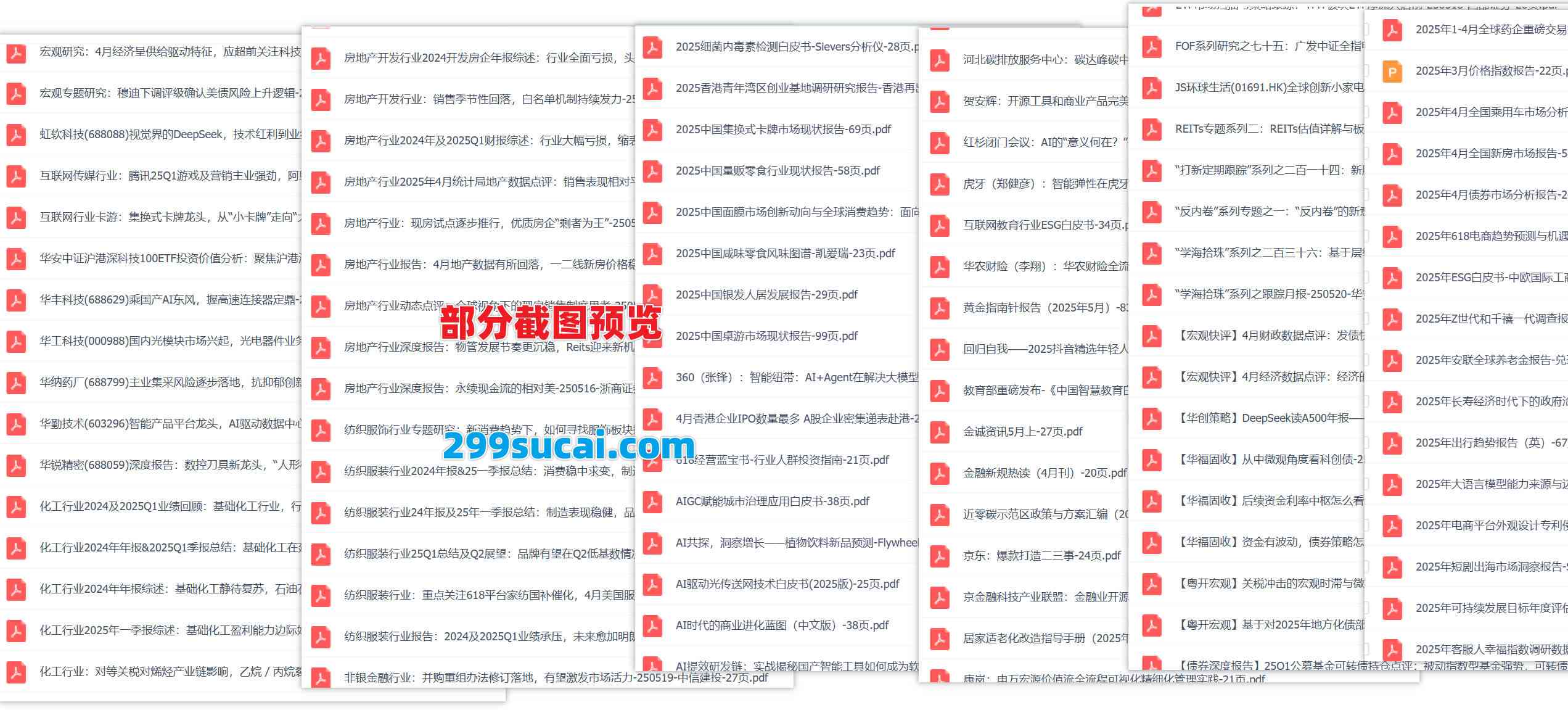2025年5月第三周行业报告资源截图
