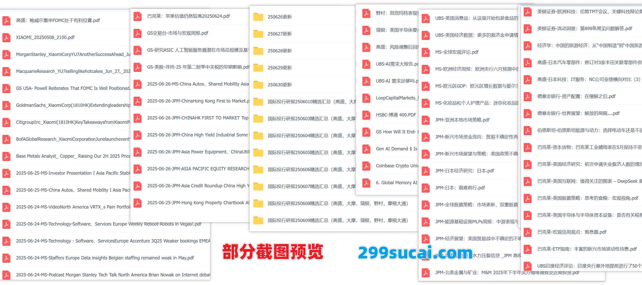 2025年6月3日-6月30日国外机构研报资源截图