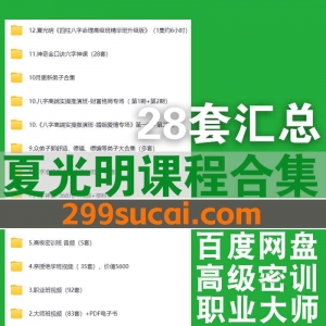 28套夏光明课程资源合集