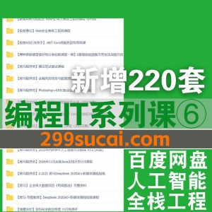 2025年新增220套编程IT课程合集六