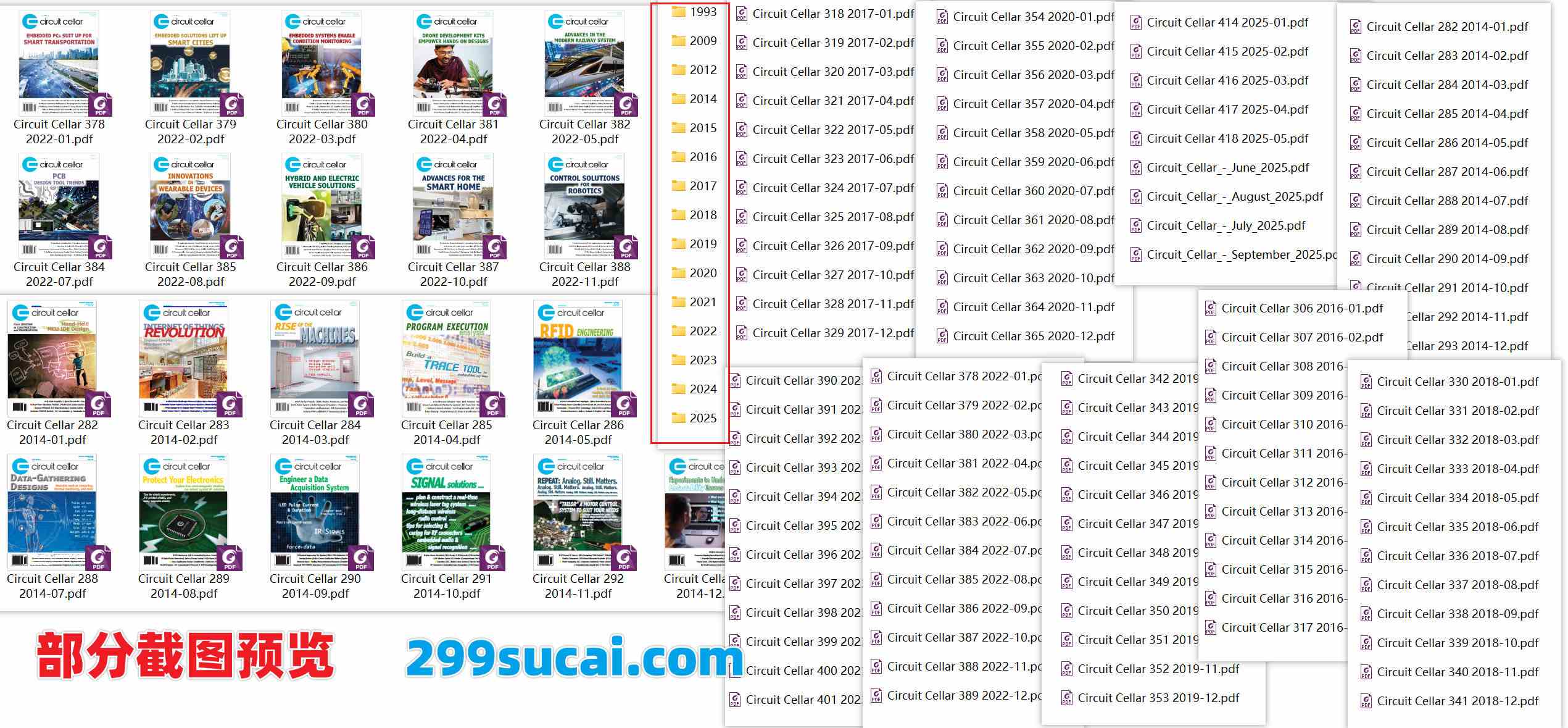 历年嵌入式系统杂志Circuit Cellar电子版PDF资源合集截图