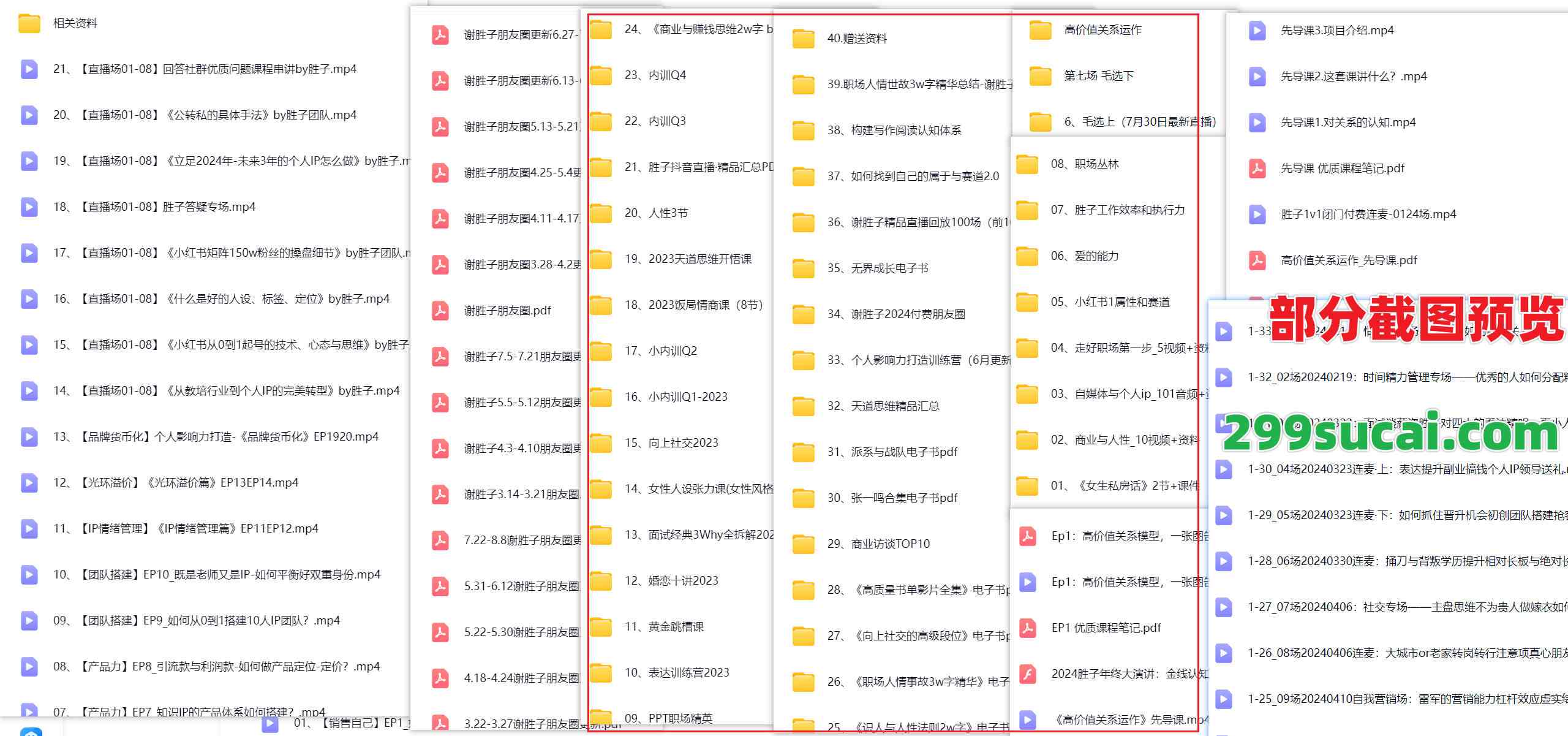 43套+全新谢胜子课程资源合集截图