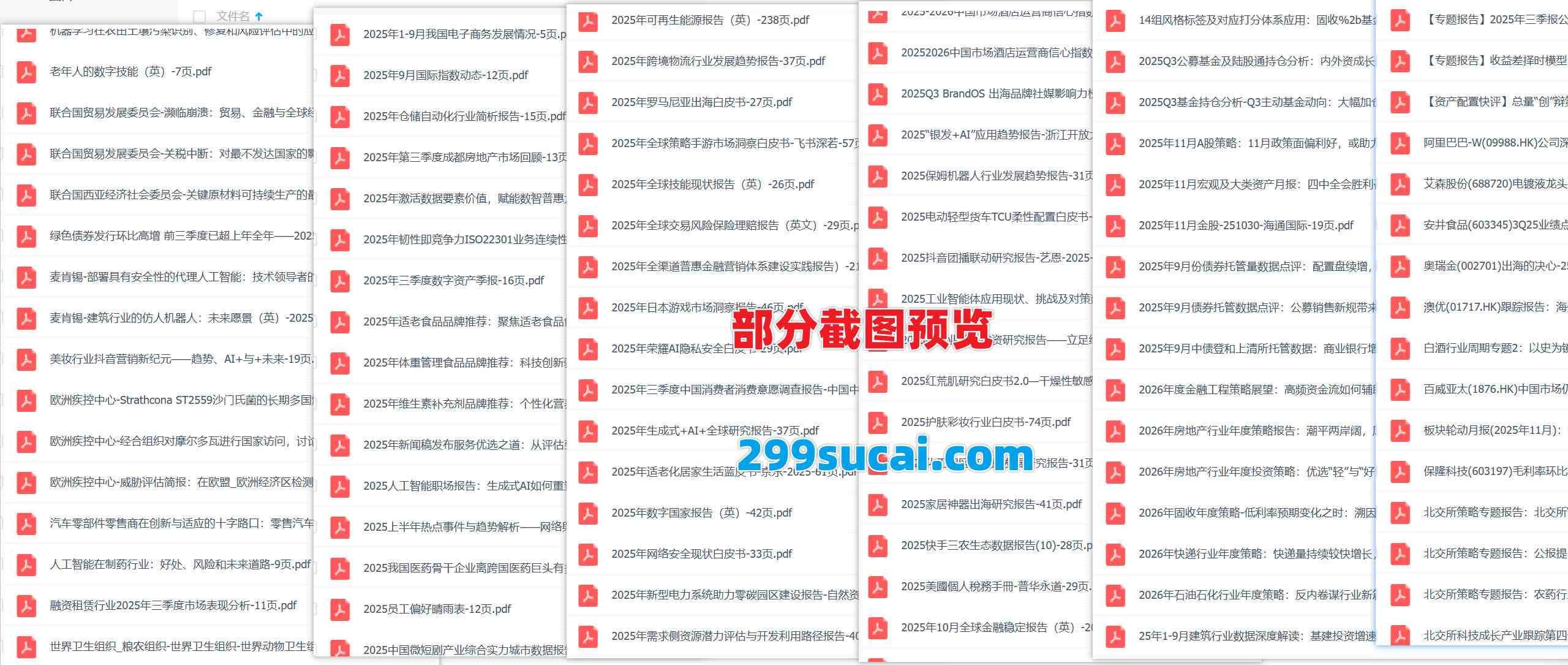 2025年11月第一周行业报告资源截图