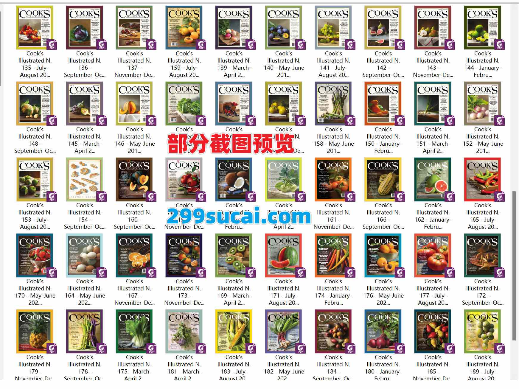 历年Cook's Illustrated美食画报杂志PDF电子版资源合集截图2