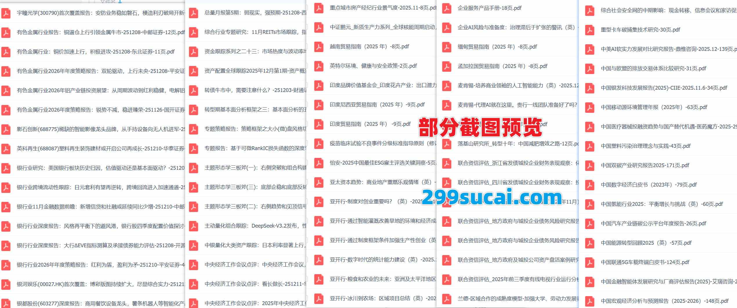 2025年12月第二周行业报告资源截图