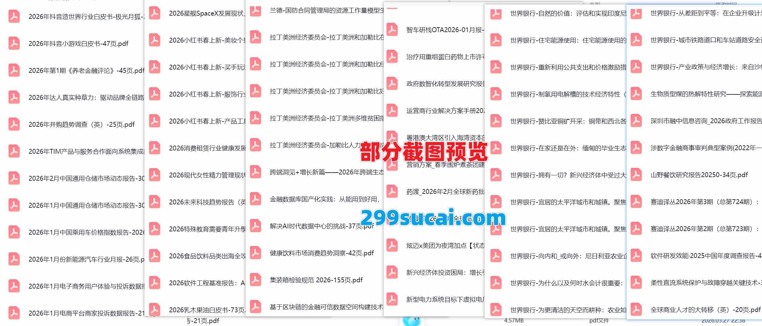 2026年3月第二周行业报告资源截图