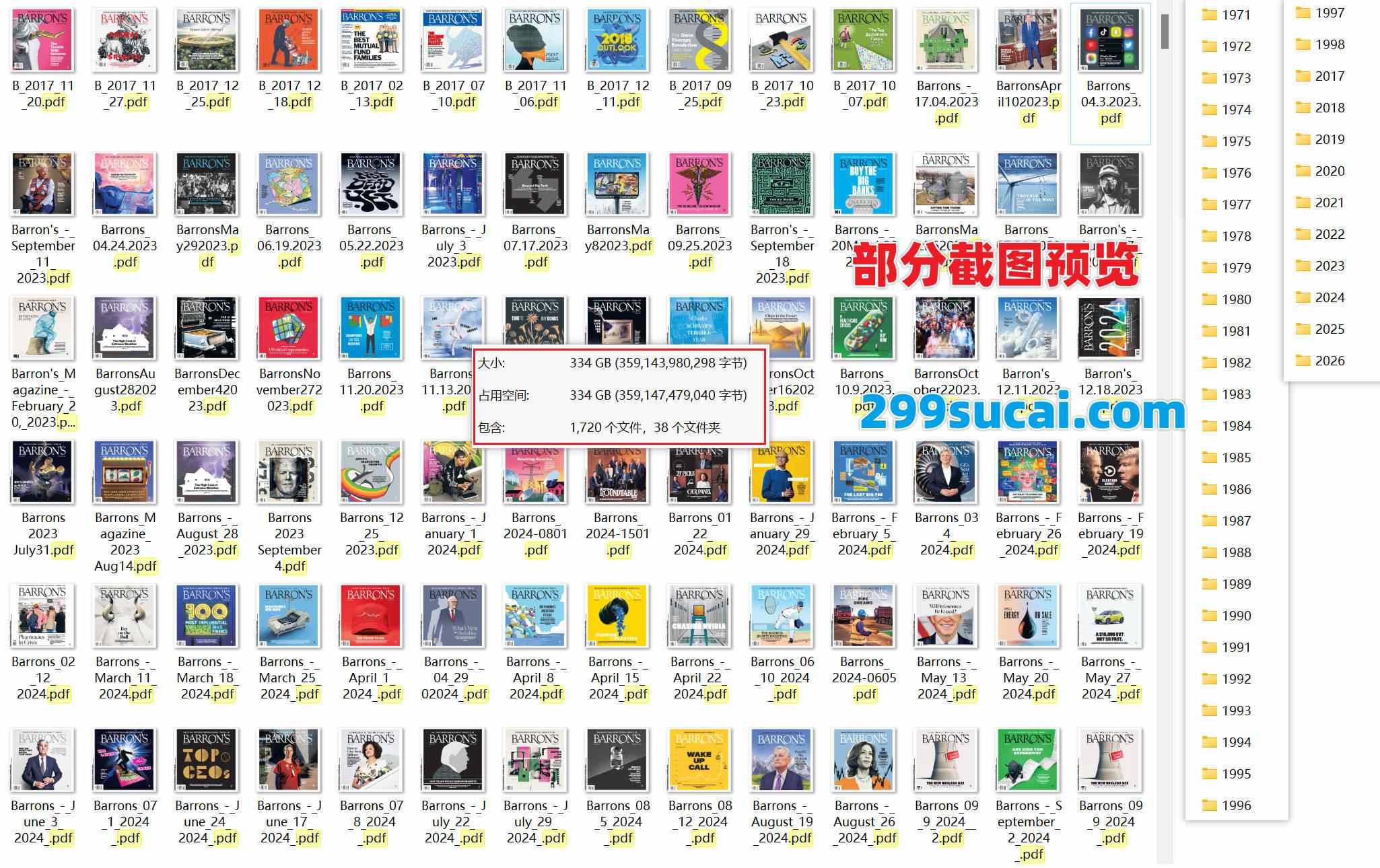 1971年-2026年历年Barrons巴伦周刊杂志电子版资源合集截图