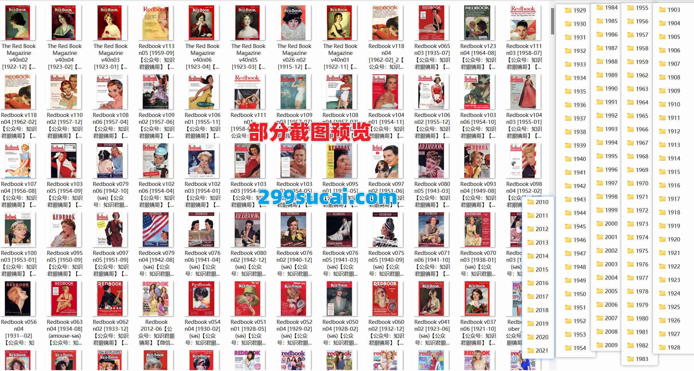 1903-2021历年Redbook小红书杂志电子版资源合集截图