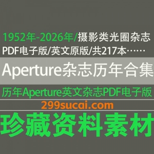 Aperture 光圈杂志历年电子版资源合集