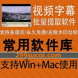 一款无需调用任何API本地即可批量导出视频硬字幕文件为外挂字幕SRT文件的字幕提取软件(WIN+MAC),支持中英日韩俄语等多语言字幕识别